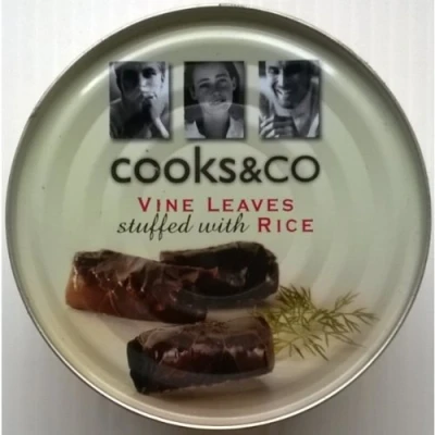 Image of Cooks &amp; Co Vine Leaves Stuffed with Rice 1 x 380gm