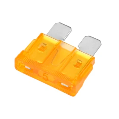 Image of Heschen Standard Blade Fuse ATC 5 Auto Assorted Car Truck 5A Orange Pack of 50