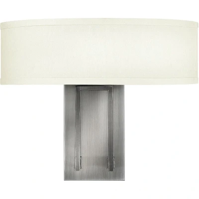 Image of Hampton 2 Light Indoor Wall Antique Nickel, E14
