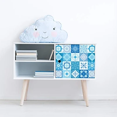 Image of Ambiance Sticker Self Adhesive Furniture and Tables Tile Stickers for Kitchen Living Room Decoration Jeni Pack of 24 10 x cm