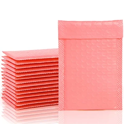 Image of VEYLIN Bubble Mailers,50PCS Poly Mailers Small Padded Envelopes for Shipping, Mailing, Packaging(110x190mm Pink)