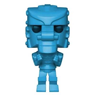 Image of Funko POP! Vinyl: Mattel Rock &#039;Em Sock RobotEmSockEm Robot (Blue) ‘Em Blue Em Robots Collectable Vinyl Figure Gift Idea Official Merchandise