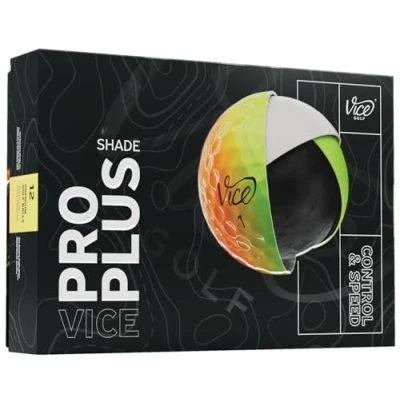 Image of Vice Pro Plus Golf Balls (2025 Model) (Yellow/Orange Shade)