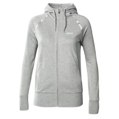 Image of Asics Knit Womens Grey Track Jacket Cotton Size X Small