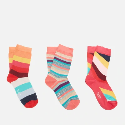 Image of Paul Smith Cotton Blend Three Pack Socks