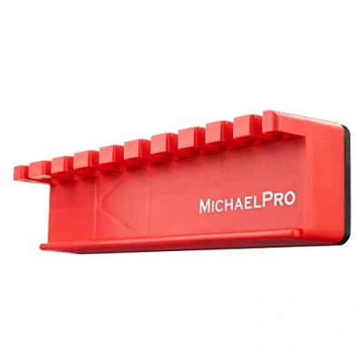 Image of MichaelPro MP014005 10 Piece Magnetic Spanner Holder, Organiser, Rack, Tool Rack to Keep Your Spanners Organised