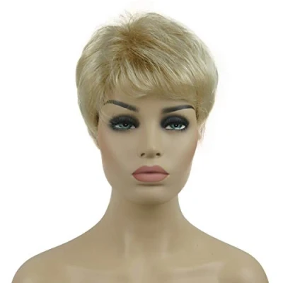 Image of Lydell 6&quot; Women Wigs Short Curly Hair Synthetic Full Wig 24BT613 Blonde Mix