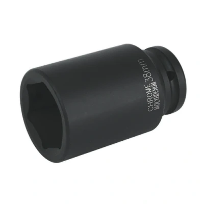 Image of Sealey Premier Impact Socket 38mm Deep 3/4&quot;Sq Drive