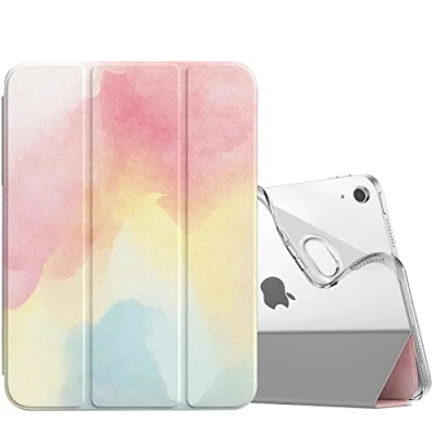 Image of TiMOVO Case for iPad 10th Generation 2022, Slim Stand 10.9 inch, Soft TPU Back Cover, Smart Folio Protective Leather Fit 10 Rainbow