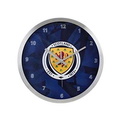 Image of FOCO Scotland Scottish Football Metal Decorative Crest Wall Clock Memorabilia