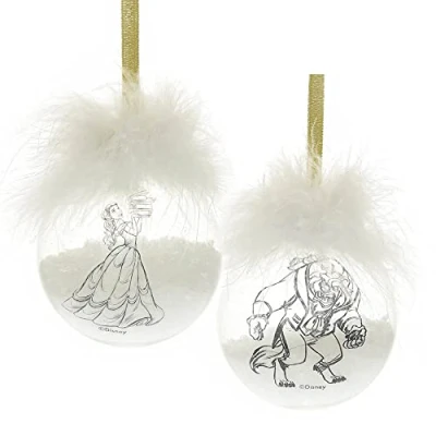 Image of Disney Beauty &amp; The Beast Hanging Feather Baubles