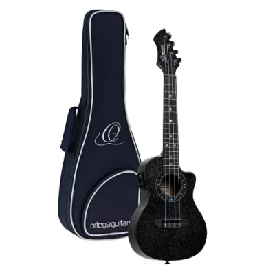 Image of Ortega Guitars Concert Ukulele electro acoustic Horizon Series reversed headstock agathis/gloss star finish (RUHZ CE STAR)