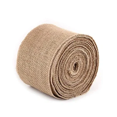 Image of 10M Hessian Burlap Woven Rustic Jute Fabric Ribbon Table Runner Wedding DecorationsParty Decoration for Parties (10CM) Handcraft Materials