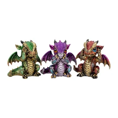 Image of Nemesis Now U4150M8 Three Wiselings Figurine 8.5cm Gold, Resin, One Size