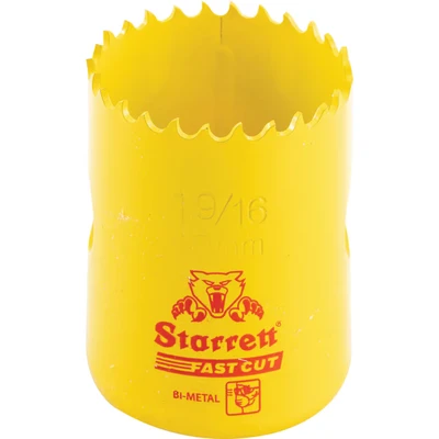 Image of Starrett 63FCH040 Hole Saw (40 mm) Yellow