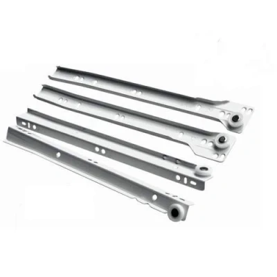 Image of REJS Metal Roller Drawer Slides/Runners Bottom fix White 250mm 600mm (600mm)