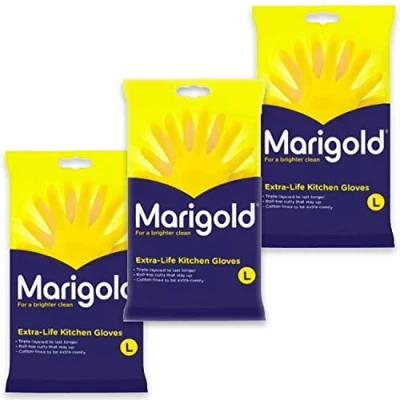 Image of MARIGOLD Kitchen Gloves Large Pack of 3 10042883