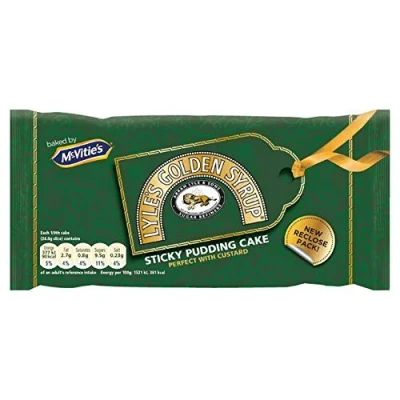 Image of McVities Lyle&#039;s Golden Syrup Sticky Pudding Bundle of 2 Full Cakes