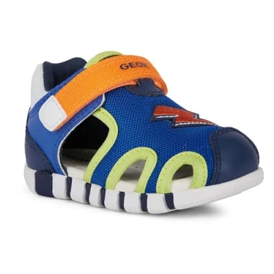 Image of Geox Baby B Iupidoo Boy Sandal, Royal Orange, 4.5 UK Child