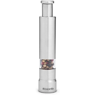 Image of Brabantia Salt and Pepper Mill, Stainless Steel, 2 Units, Silver