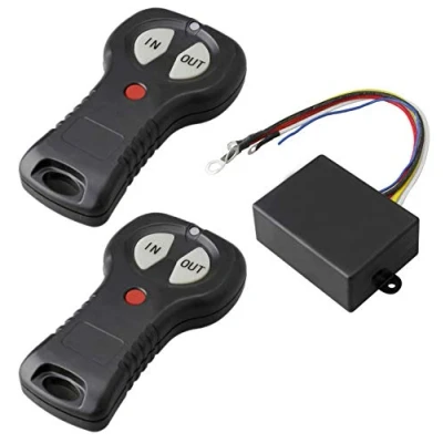 Image of Noryb 2x Wireless Electric Winch Remote Control Switch Twin Handset Set Recovery 12v