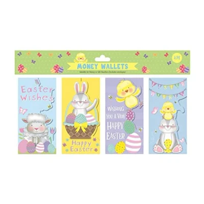 Image of 4 Pack Cute Easter Money Wallets