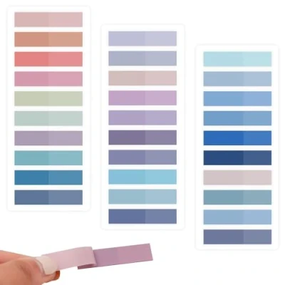 Image of 600pcs Book Tabs, Sticky Tabs for Annotating Books, Annotation Aesthetic, Page Markers, Translucent, Documents, Annotations, Indexes