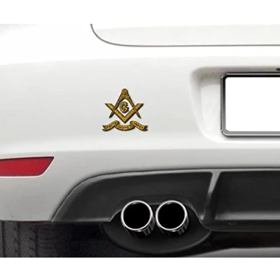 Image of Free Mason Decal Sticker Vinyl 100mm