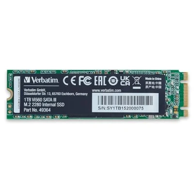Image of Verbatim Vi560 S3 M.2 SSD internal 1TB Solid State drive SATA III interface with 3D NAND technology high performance up to 560MB/s blue