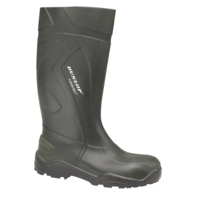 Image of DUNLOP Men&#039;s Gummistirfel Purofort plus DUD760943 Boots Green EU 44