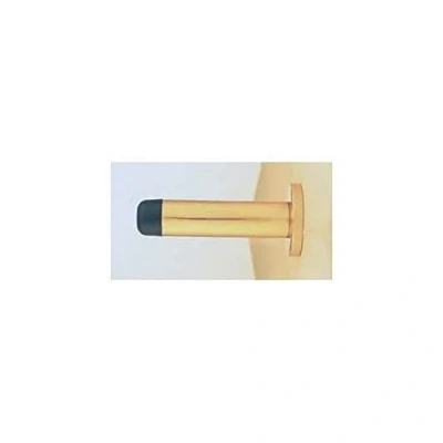 Image of Carlisle Brass AA23 Wall Mounted Cylinder Doorstop with Rose, 76mm