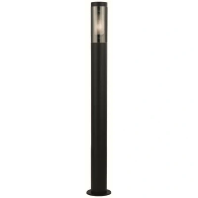 Image of Searchlight Batton path light, IP44, black, height 90 cm, metal