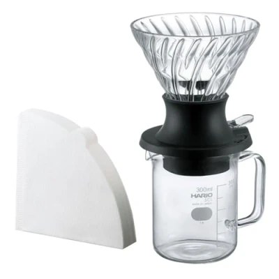 Image of HARIO Start Stop Dripper Set 200 ml Hand Filter Coffee Maker SSD 5012 B