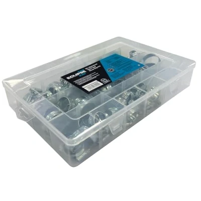 Image of Eclipse Professional Tools ECW1 KIT W1 Mild Steel 106 Piece Hose Clip Set with Flexi Driver