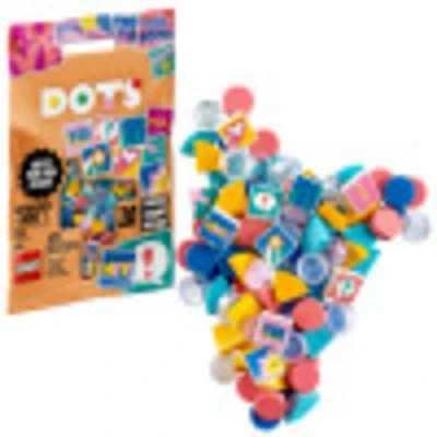 Image of LEGO 41916 DOTS Extra Series 2 DIY Tiles Beads Set with 10 Surprise Charms, Arts and Crafts for Kids Multicolored
