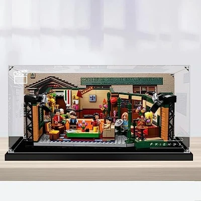 Image of Lego Display Case for Ideas 21319 Friends Central Perk Building Kit,Dustproof Box Showcase (NOT Included The Model)(Inkjet)