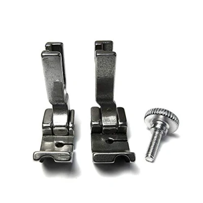 Image of Left+Right Piping Welting Cording Presser Foot for Juki Ddl 8500 8700 8300 5550 Industrial Sewing Machine (Groove Size: 3/16&quot;)