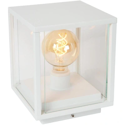 Image of Lucide CLAIRE Bollard light Outdoor 1xE27 IP54 White
