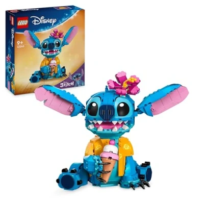 Image of LEGO Disney Stitch Building Toy for 9 Plus Year Old Kids, Girls &amp; Boys, Playset with Ice Cream Cone and Character Figure, Fun Birthday Gift 43249