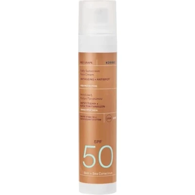 Image of Korres Red Grape Face Sunscreen SPF50