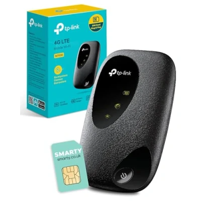 Image of TP Link M7000 4G+ MiFi, Free SIM Card, Portable Travel WiFi, Low Cost Unlocked LTE Advanced Cat4 Mobile WiFi Hotspot Dongle, Caravan High Global Compatibility, Easy App Management