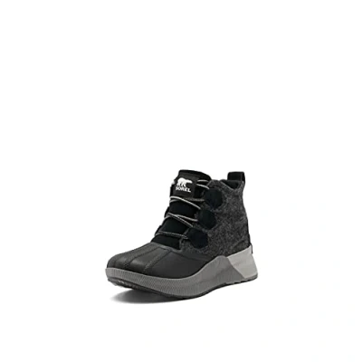Image of Sorel Womens Out About 3 Classic Waterproof Fashion Boot, Black Sea Salt, 6 UK