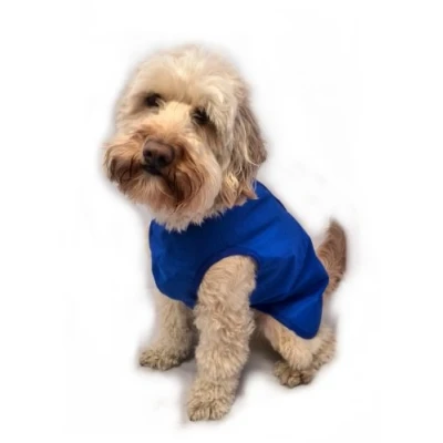 Image of Step In Waterproof Lightweight Unlined Dog Coat Royal Blue (12 inch)