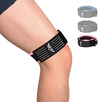 Image of supregear IT Band Strap, Adjustable Iliotibial Knee, Thigh, Hip &amp; ITB Syndrome Support Extra Compression Stabilizer for Patellar Tendonitis and Osgood Schlatters Woman Men