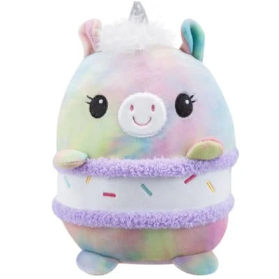 Image of VFM Unicorn S&#039;More Soft Toy Animal Food Plush Cuddly Marshmallow Stuffed Cute Plushie, Gifts for Birthday, Valentine&#039;s Day Chirstmas 20cm Multi Coloured