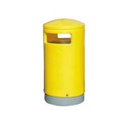 Image of Outdoor Hooded Top Bin 75 Litre Yellow