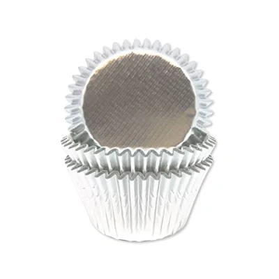 Image of Anniversary House Silver Foil Cupcake Cases Pack of 45