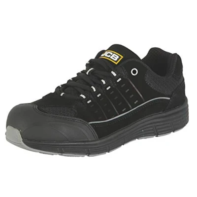 Image of JCB Safety Trainers Work for Men Trekker Trainers, Black Size UK 7