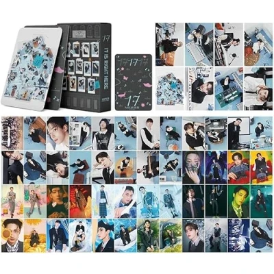 Image of Seventeen Photocards Set of 55 17 IS RIGHT HERE New Album Lomo Postcards Gift for Fan