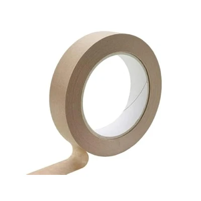 Image of LagunaProject 25mm x 50m 60gsm Brown Self Adhesive Backing Tape Picture Framing Canvas Craft Framers